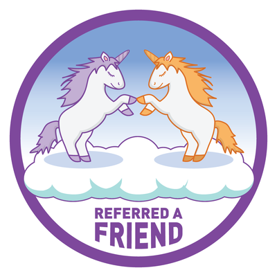 Sticker Freund empfohlen