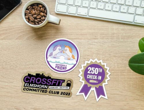 Neu ab 2024: motivierende CrossFit Sticker sammeln